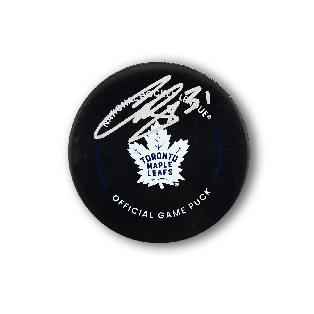 Curtis Joseph Autographed Toronto Maple Leafs Official Hockey Puck