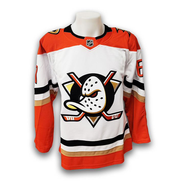 Cutter Gauthier Autographed Anaheim Ducks Away Fanatics Premium Jersey