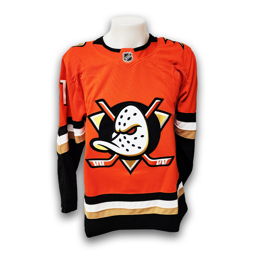 Cutter Gauthier Autographed Anaheim Ducks Home Fanatics Premium Jersey