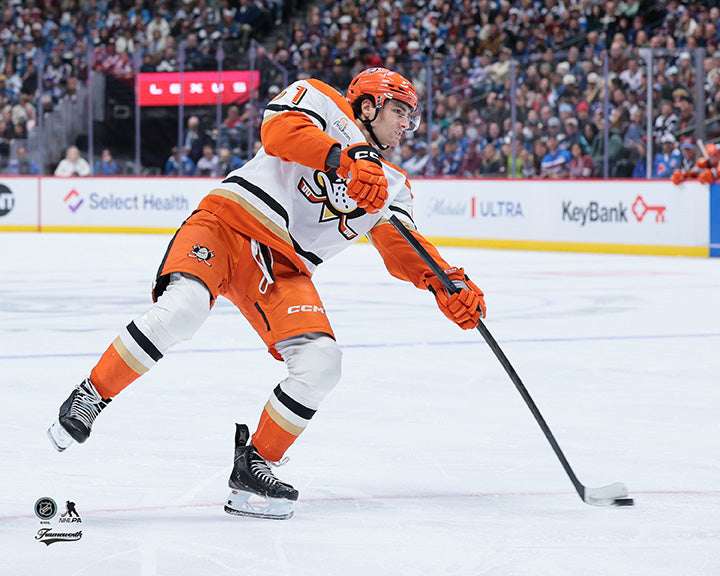 Pre-Order - Cutter Gauthier Autographed Anaheim Ducks Horizontal 8x10 Photo