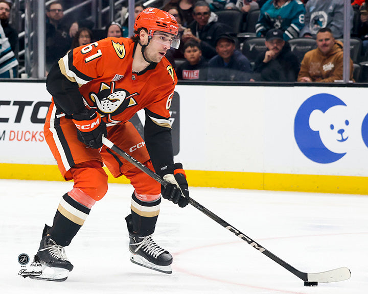 Pre-Order - Cutter Gauthier Autographed Anaheim Ducks Home 8x10 Horizontal Photo