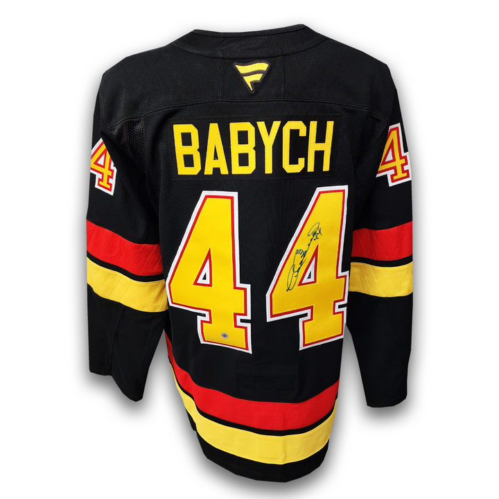 Dave Babych Autographed Vancouver Canucks Alternate Fanatics Premium Jersey