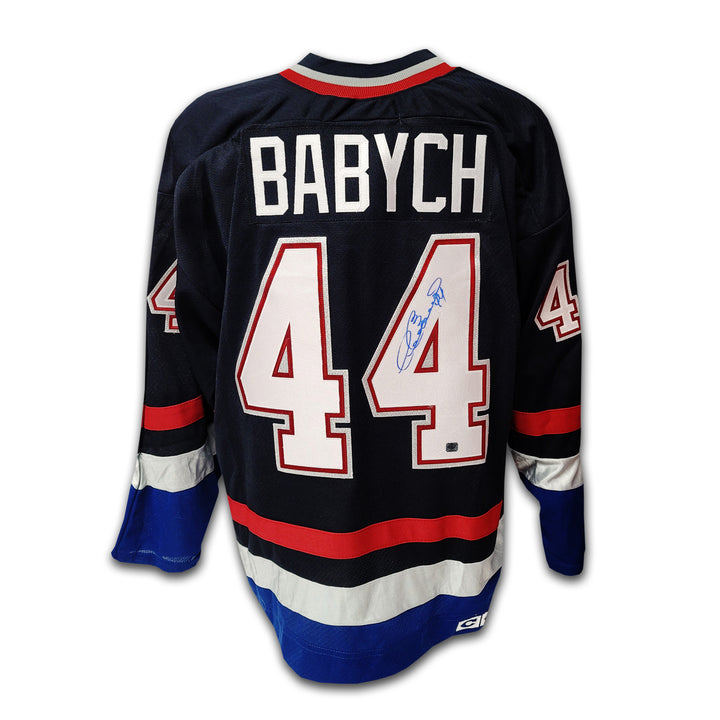 Dave Babych Vancouver Canucks Navy Orca Jersey