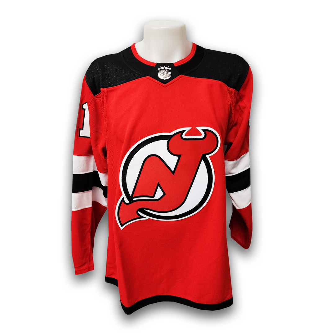 Dawson Mercer Autographed New Jersey Devils Adidas Jersey Inscribed Pick
