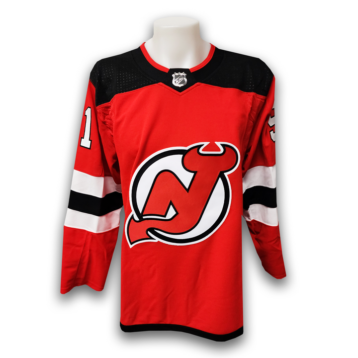 Dawson Mercer Autographed New Jersey Devils Adidas Jersey Inscribed 1st Goal
