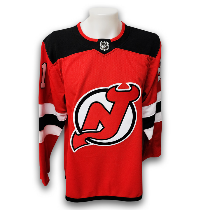 Dawson Mercer Autographed New Jersey Devils Home Fanatics Premium Jersey