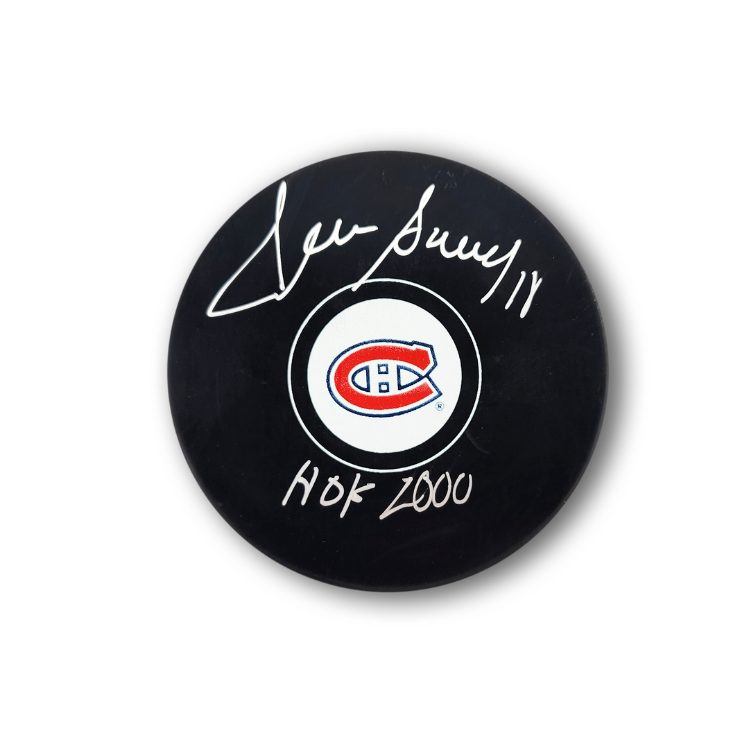 Denis Savard Autographed Montreal Candiens Hockey Puck HOF 2020