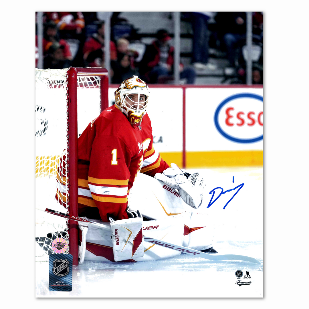 Devin Cooley Autographed Calgary Flames Home 8x10 Photo