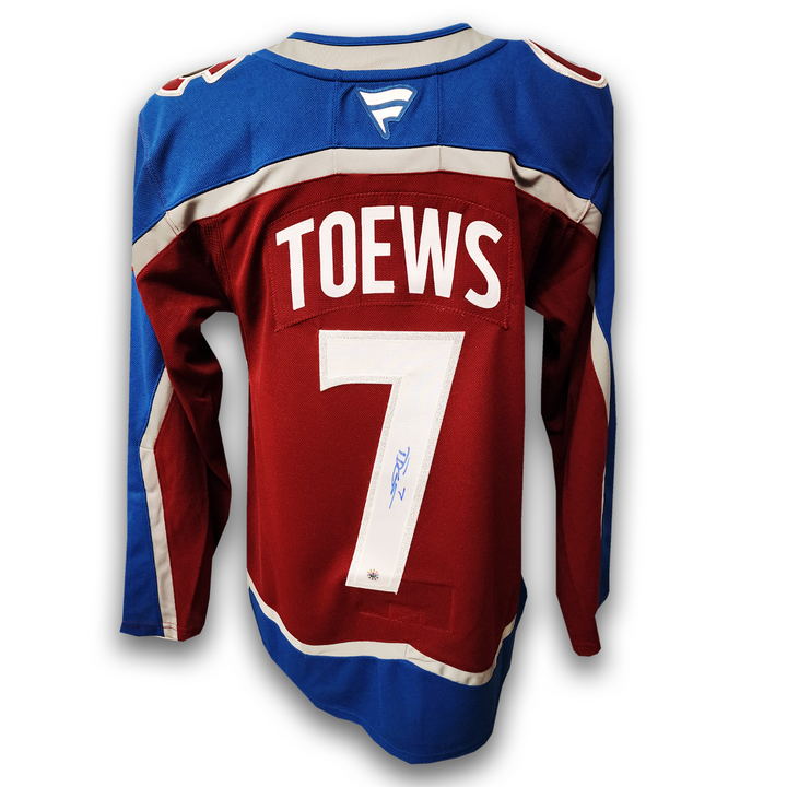 Devon Toews Autographed Colorado Avalanche Home Fanatics Premium Jersey