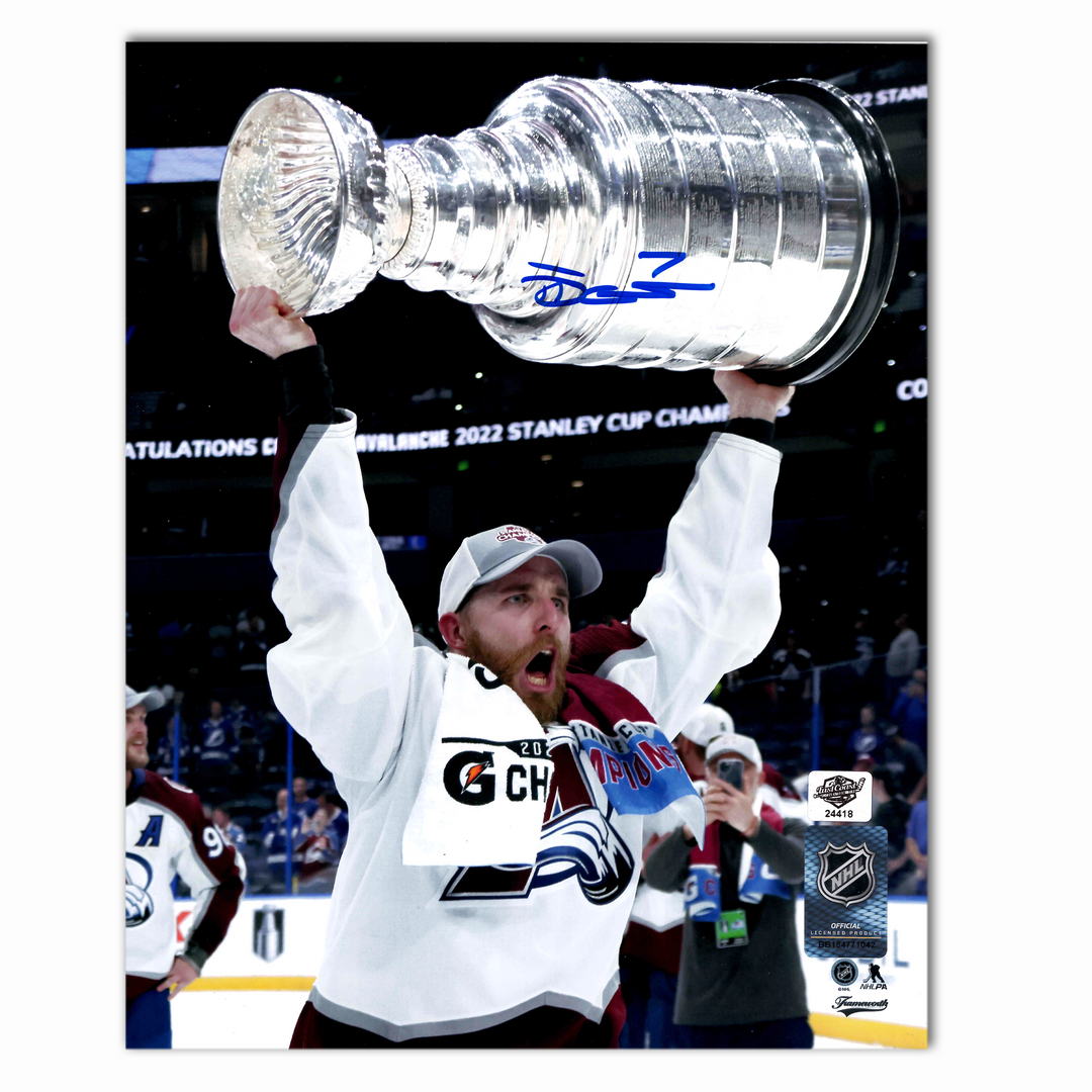 Devon Toews Autographed Colorado Avalanche 2019 Stanley Cup 8x10 Photo