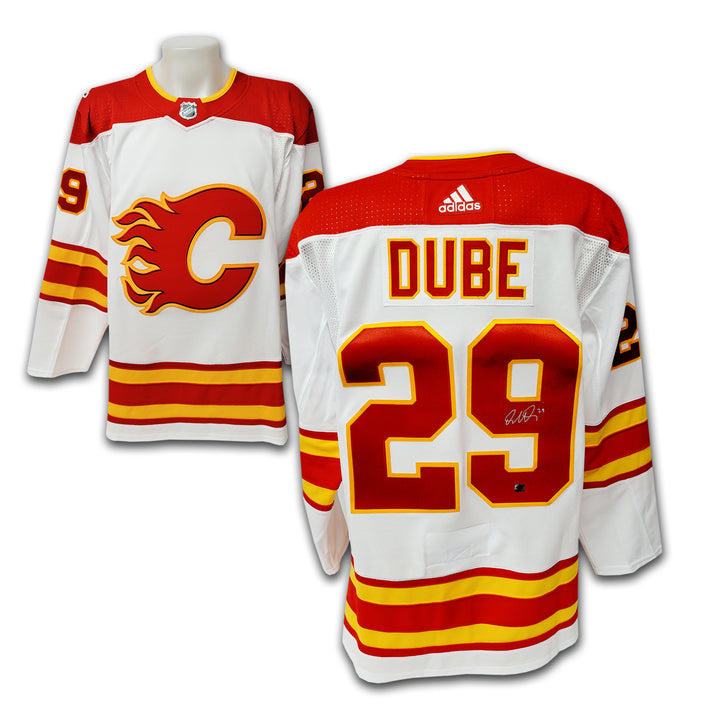 Dillon Dube Calgary Flames Away Adidas Jersey