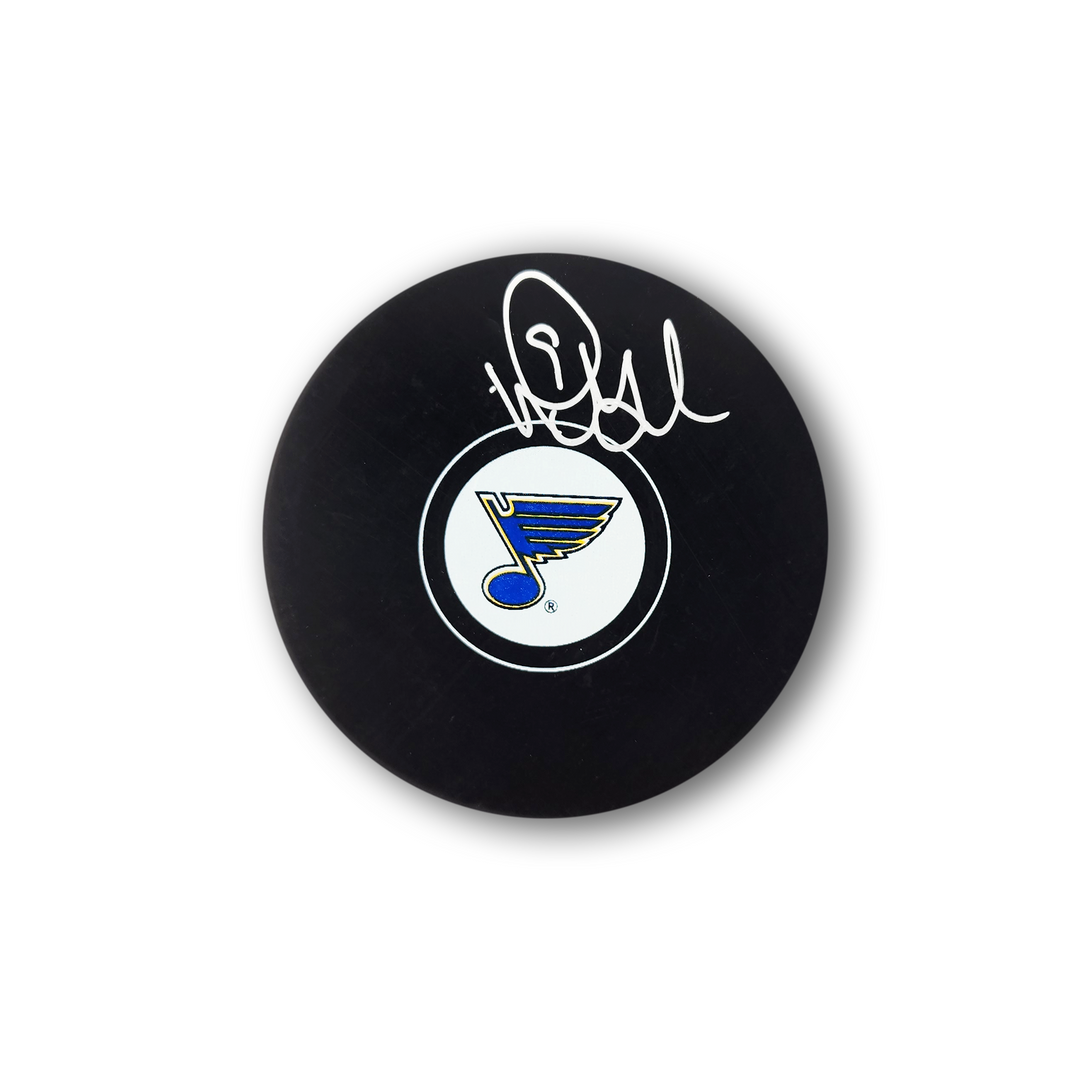 Doug Gilmour Autographed St. Louis Blues Hockey Puck