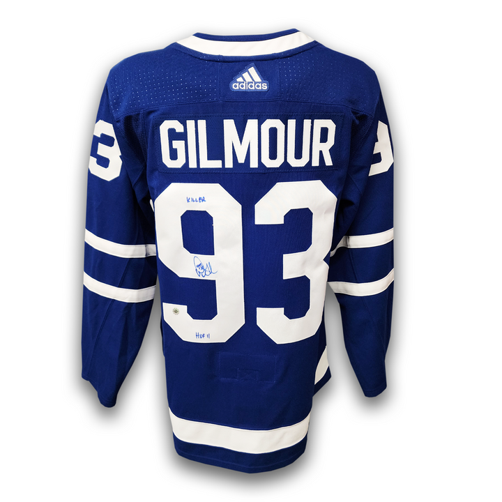 Doug Gilmour Autographed Toronto Maple Leafs Home Adidas Jersey Inscribed