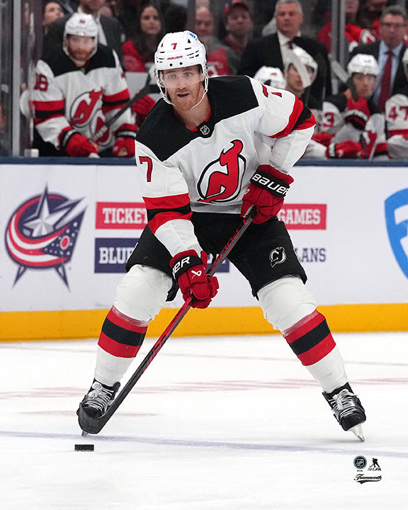 Pre-Order - Dougie Hamilton Autographed New Jersey Devils Away 8x10 Photo