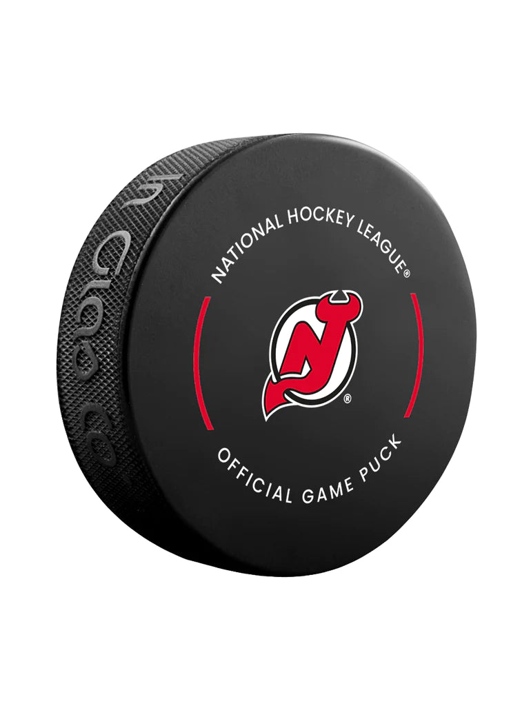 Pre-Order - Dougie Hamilton Autographed New Jersey Devils Official Hockey Puck