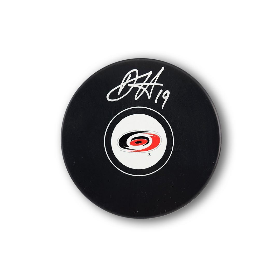 Dougie Hamilton Autographed Carolina Hurricanes Hockey Puck