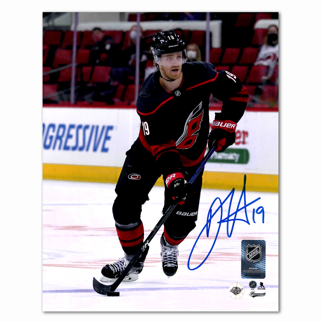 Dougie Hamilton Autographed Carolina Hurricanes Home 8x10 Photo