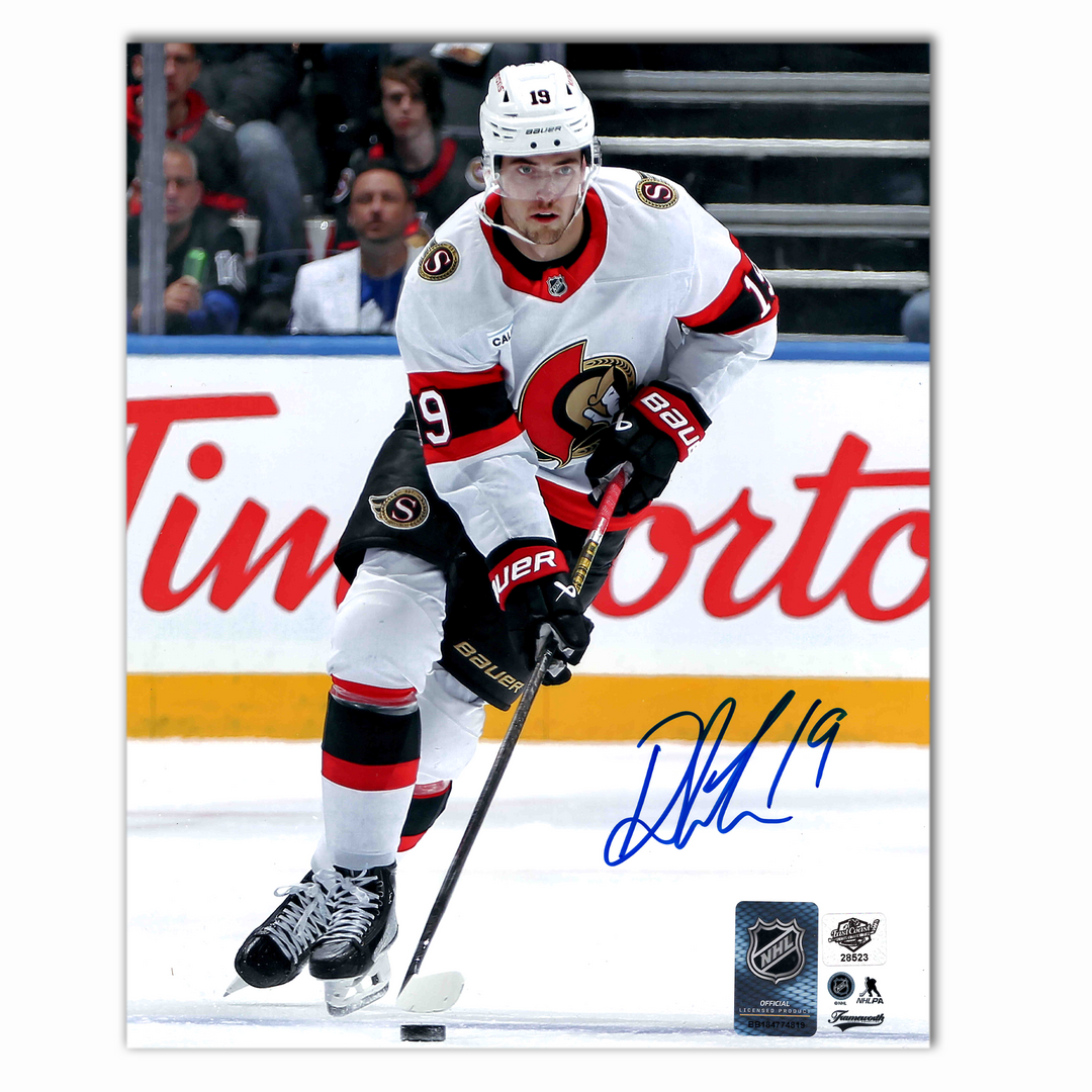 Drake Batherson Autographed Ottawa Senators Away 8x10 Photo