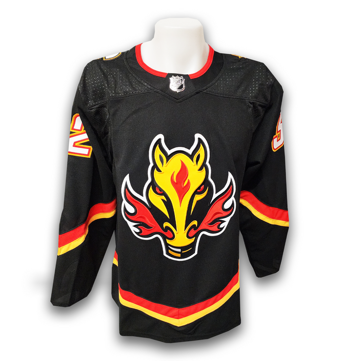 Dustin Wolf Autographed Calgary Flames Alternate Adidas Jersey