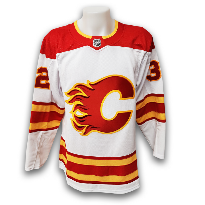 Dustin Wolf Autographed Calgary Flames Away Adidas Jersey