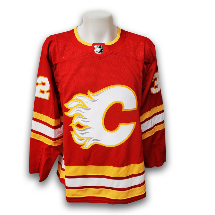 Dustin Wolf Autographed Calgary Flames Home Adidas Jersey