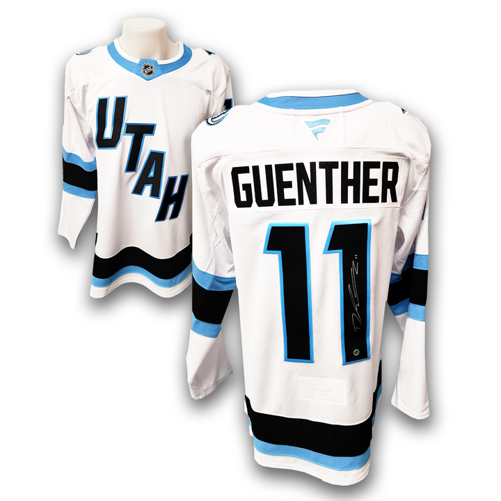 Dylan Guenther Autographed Utah Mammoth Away Fanatics Premium Jersey