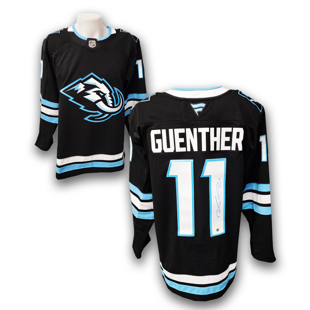 Dylan Guenther Autographed Utah Mammoth Home Fanatics Premium Jersey