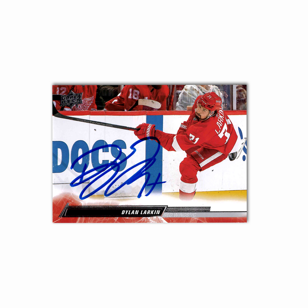 Dylan Larkin Autographed Detroit Red Wings 2022-2023 UD Series 1 Hockey Card