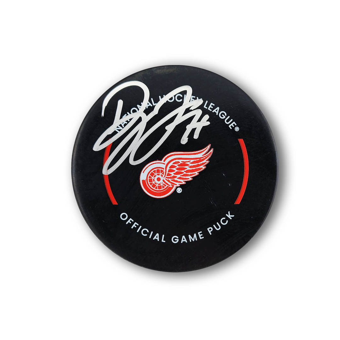 Dylan Larkin Autographed Detroit Red Wings Official Hockey Puck