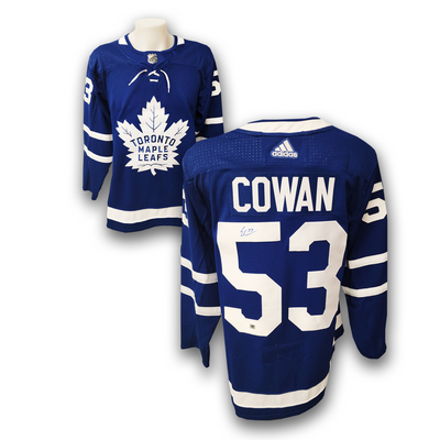 Easton Cowan Autographed Toronto Maple Leafs Adidas Jersey