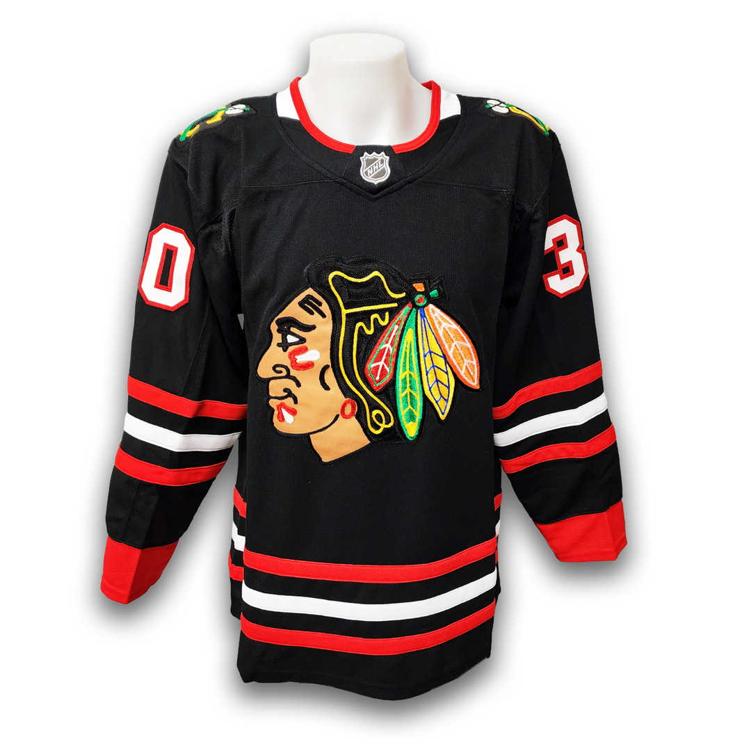 Ed Belfour Autographed Chicago Black Hawks Alternate Fanatics Premium Jersey