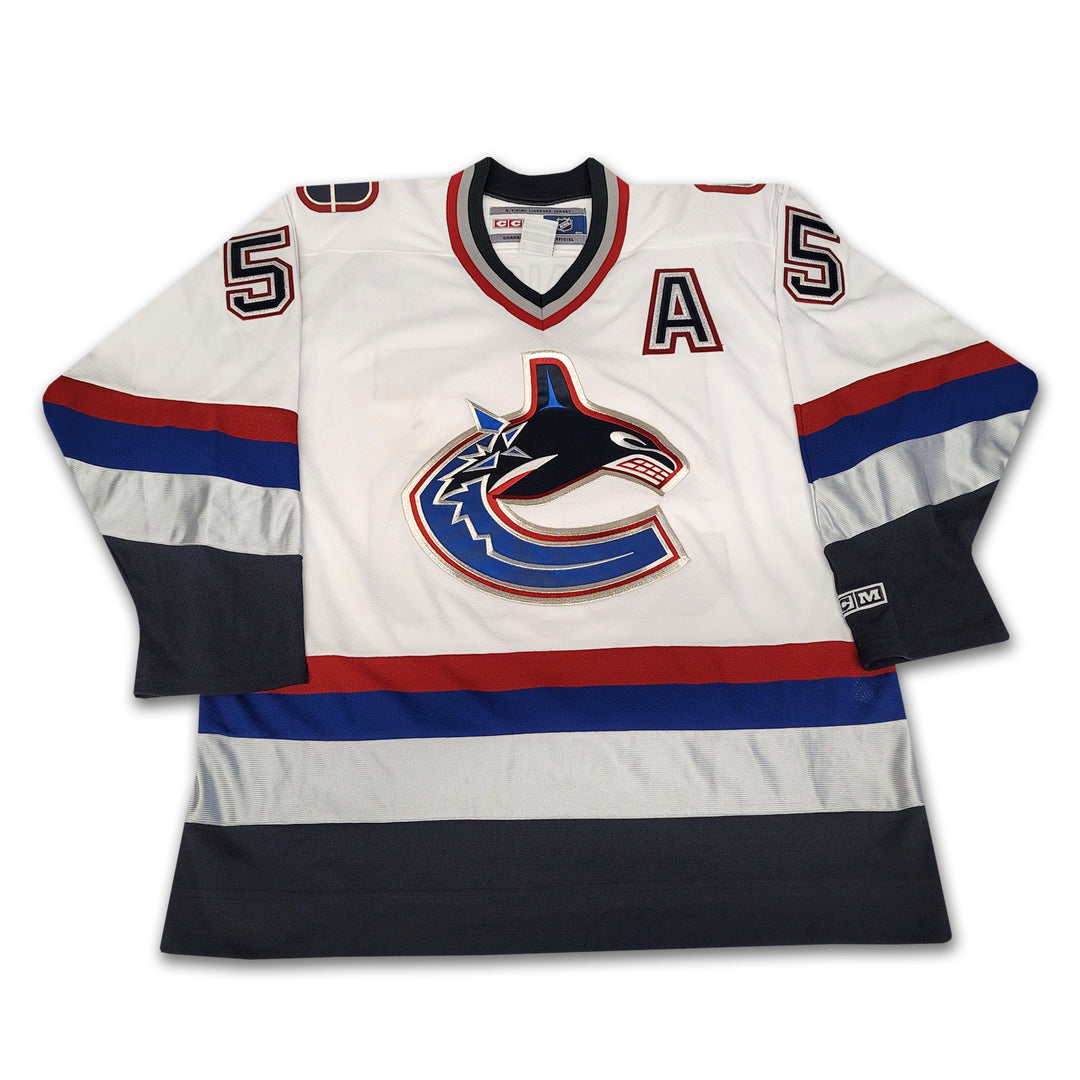 Ed Jovanovski Vancouver Canucks 1997-2007 White Orca CCM