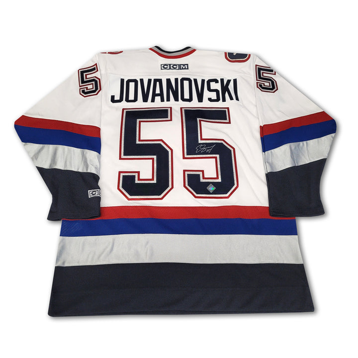 Ed Jovanovski Vancouver Canucks 1997-2007 White Orca CCM