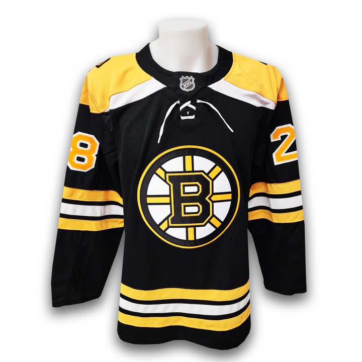 Elias Lindholm Autographed Boston Bruins Home Fanatics Premium Jersey