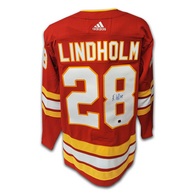 Elias Lindholm Calgary Flames Home Adidas Jersey