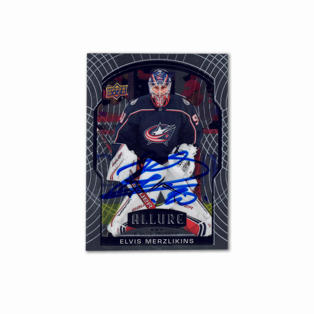 2019-20 UD Allure #16 ELVIS MERZLIKINS Autographed Rookie Card