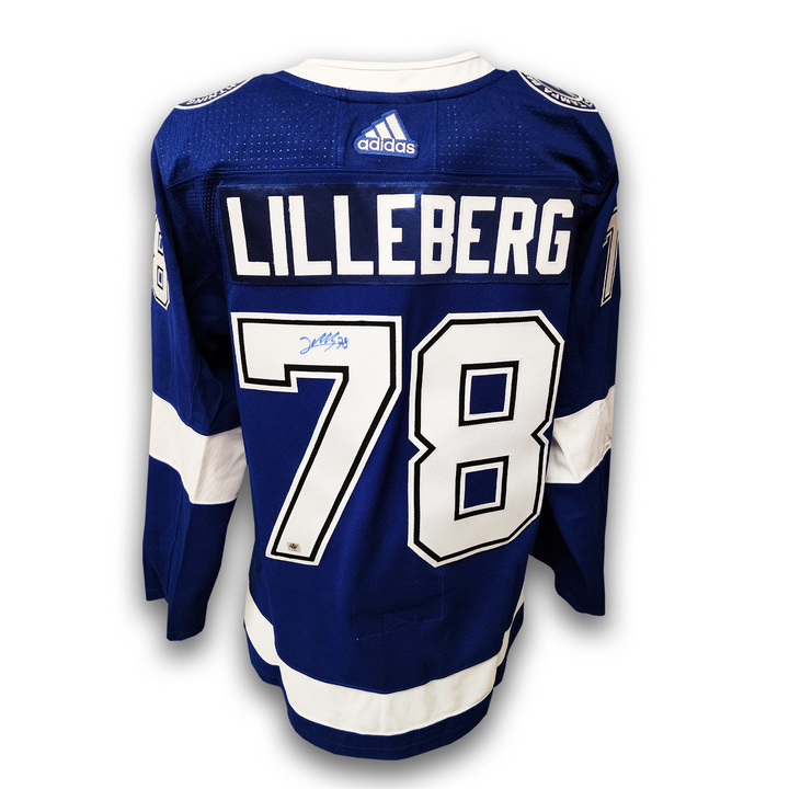 Emil Lilleberg Autographed Tampa Bay Lightning Adidas Jersey