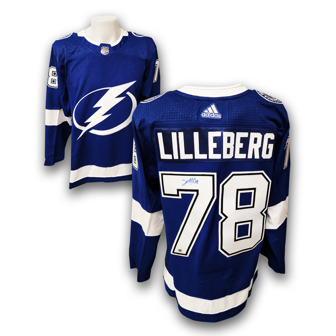 Emil Lilleberg Autographed Tampa Bay Lightning Adidas Jersey