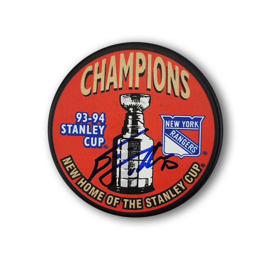 Esa Tikkanen Autographed New York Rangers 1994 Stanley Cup Hockey Puck
