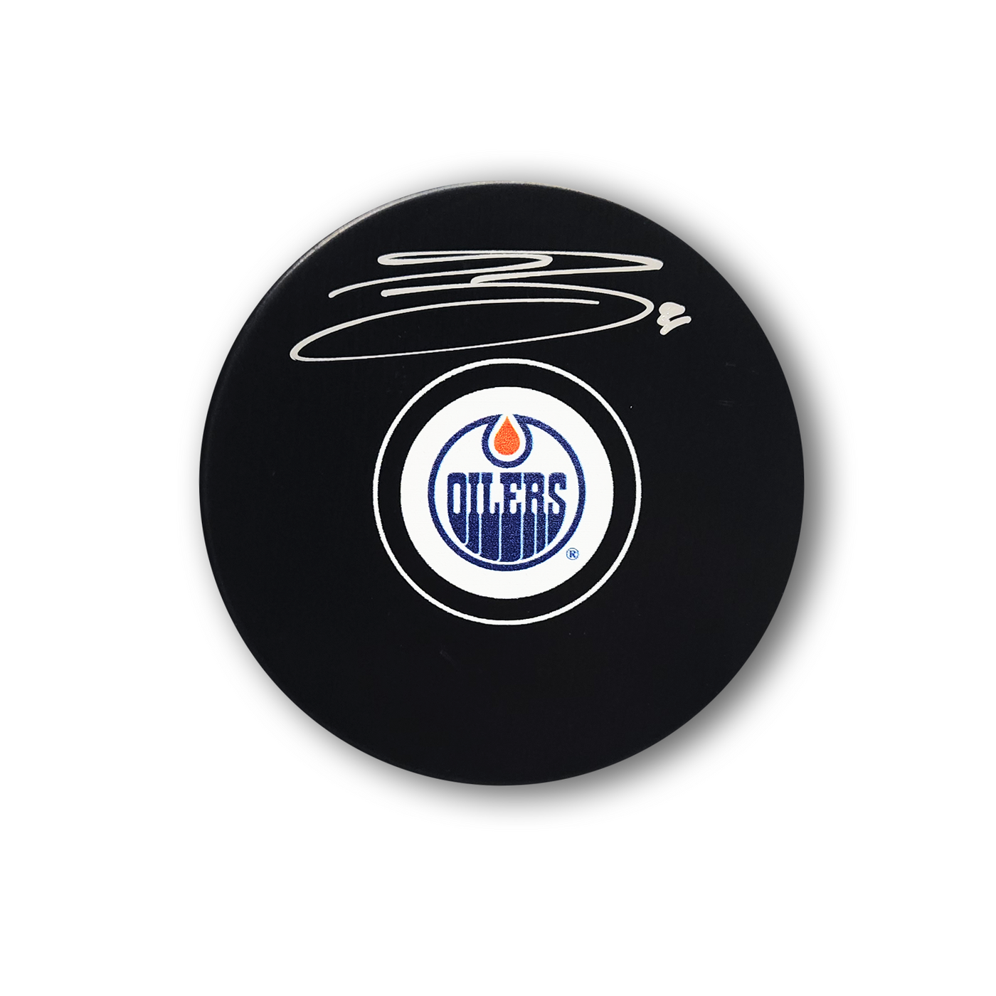 Evander Kane Edmonton Oilers Autographed Hockey Puck