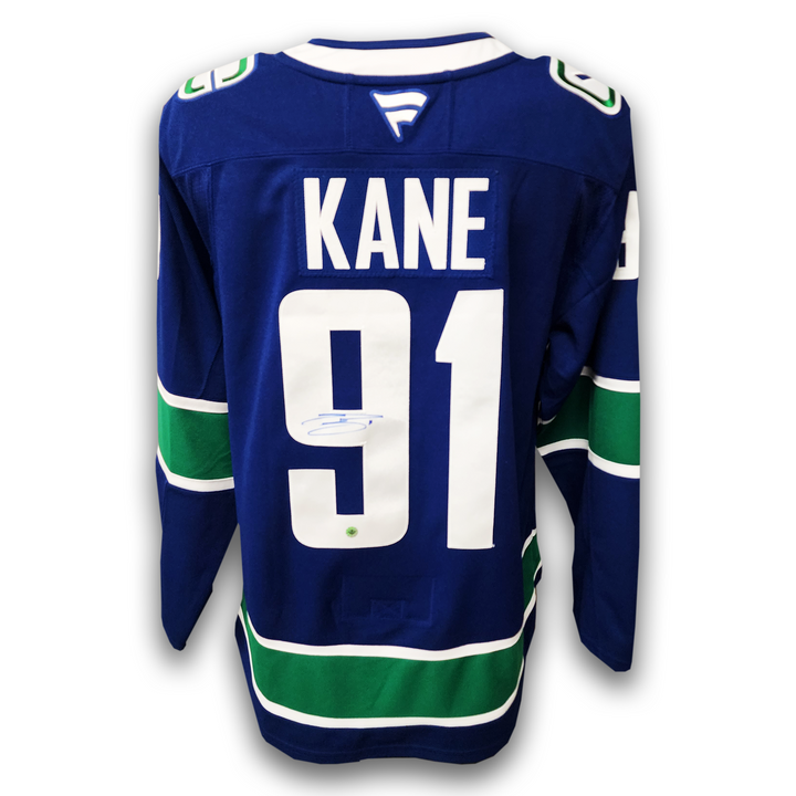 Evander Kane Autographed Vancouver Canucks Home Fanatics Premium Jersey