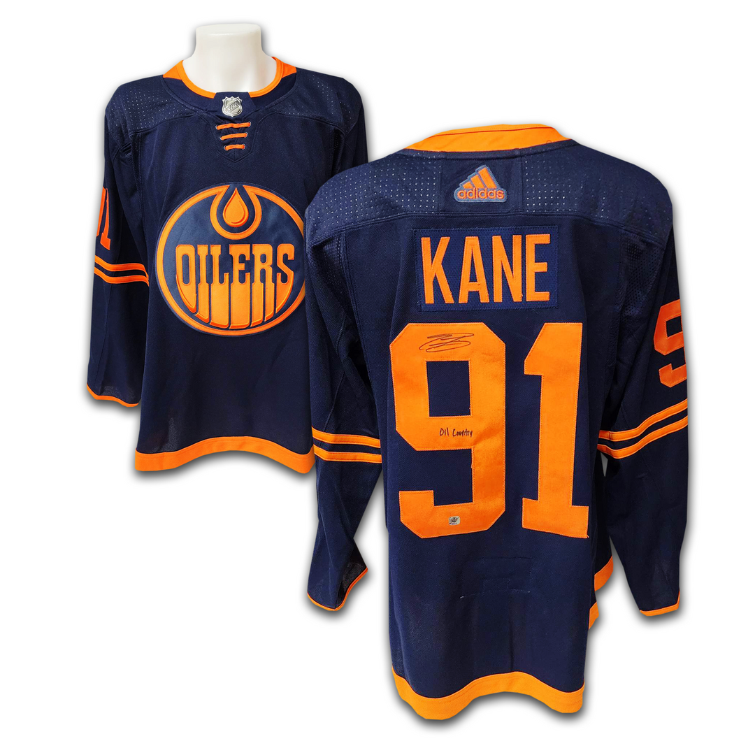 Evander Kane Edmonton Oilers Alternate Adidas Jersey Inscribed Oil Country