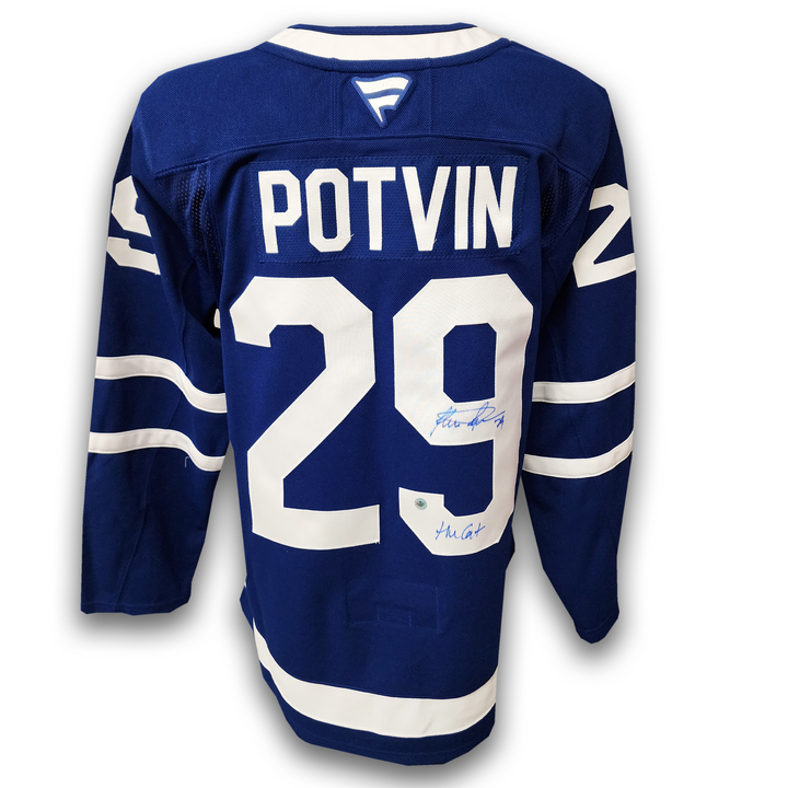 Felix Potvin Autographed Toronto Maple Leafs Home Fanatics Premium Jersey