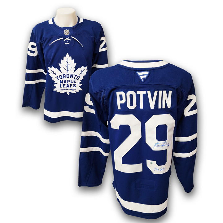 Felix Potvin Autographed Toronto Maple Leafs Home Fanatics Premium Jersey