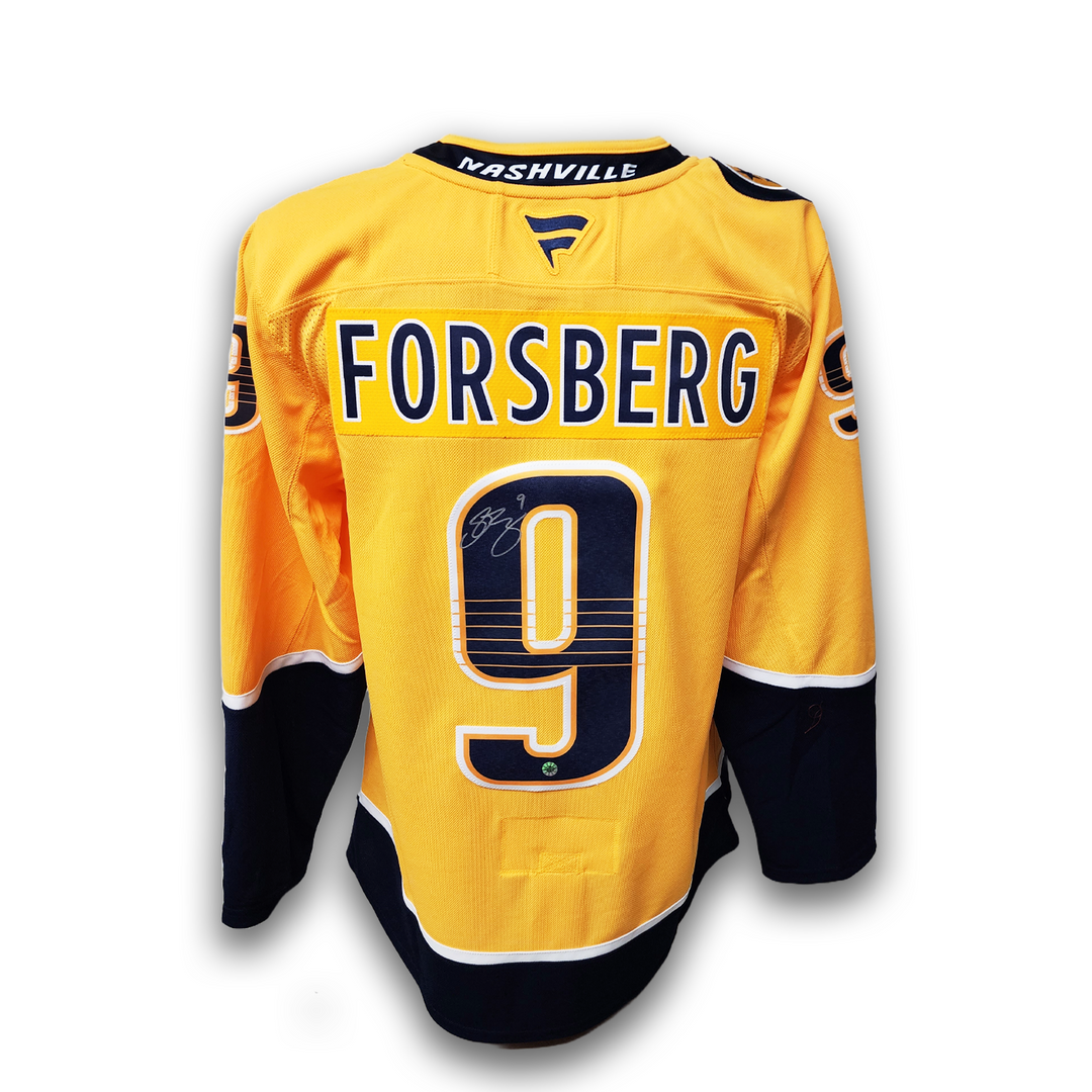 Filip Forsberg Autographed Nashville Predators Fanatics Premium Jersey
