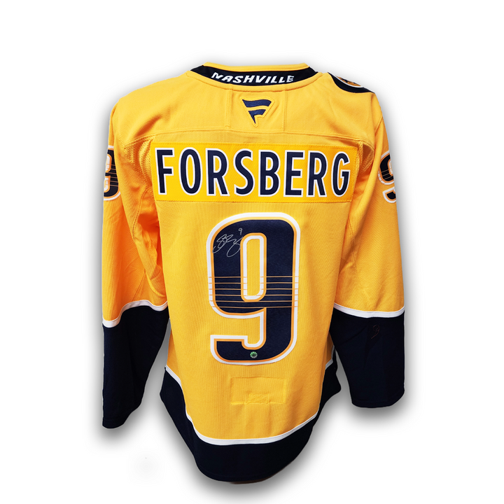 Filip Forsberg Autographed Nashville Predators Fanatics Premium Jersey