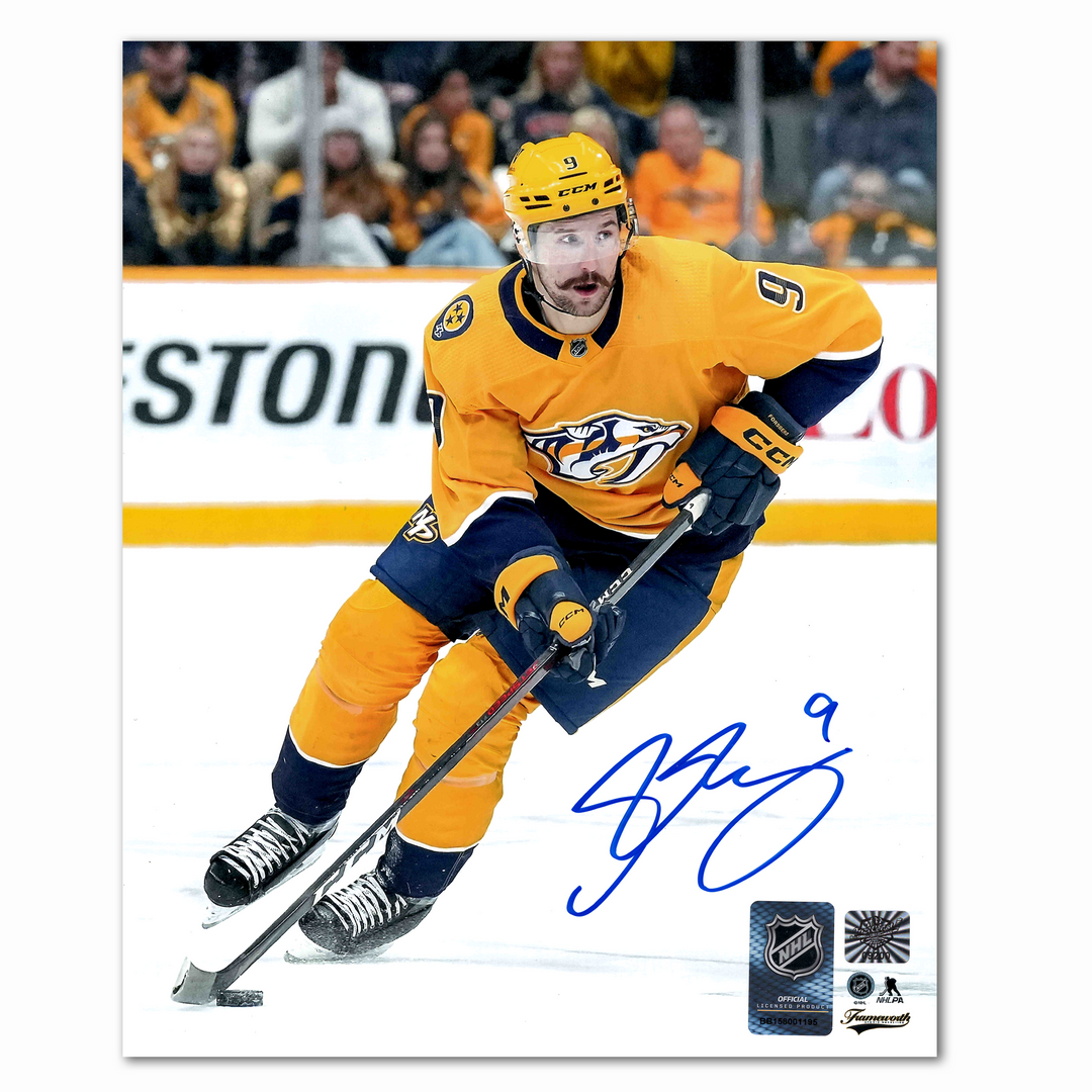 Filip Forsberg Autographed Nashville Predators Home 8x10 Photo