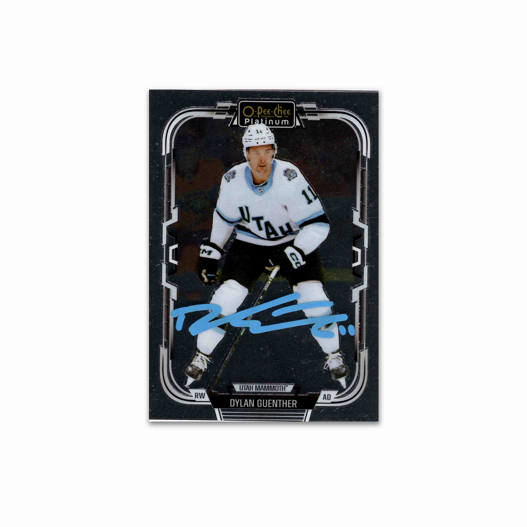 Dylan Guenther Autographed Arizona Coyotes Young Guns Hockey Card Inscribed NHL Debut