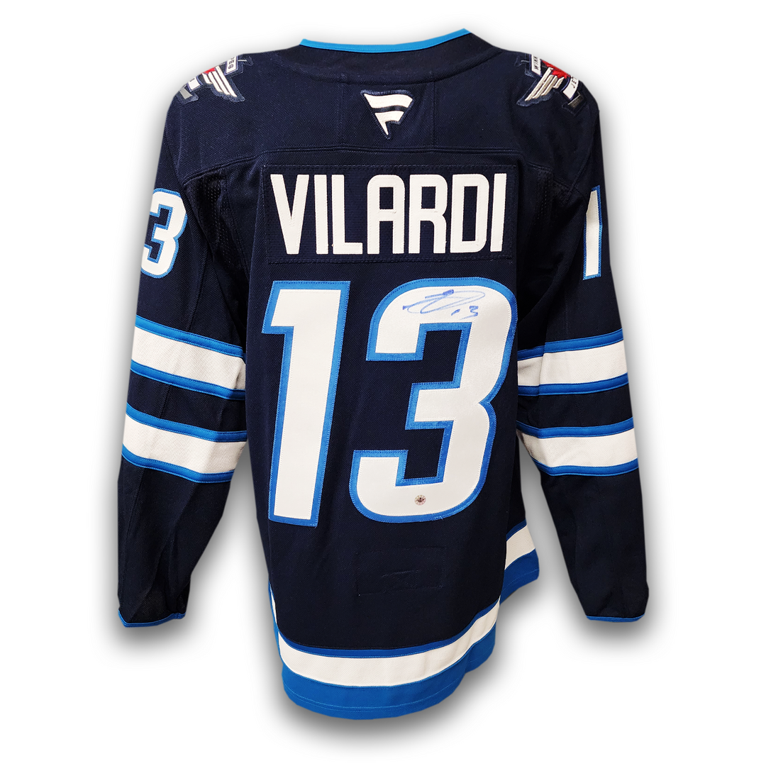 Gabriel Vilardi Autographed Winnipeg Jets Home Fanatics Premium Jersey