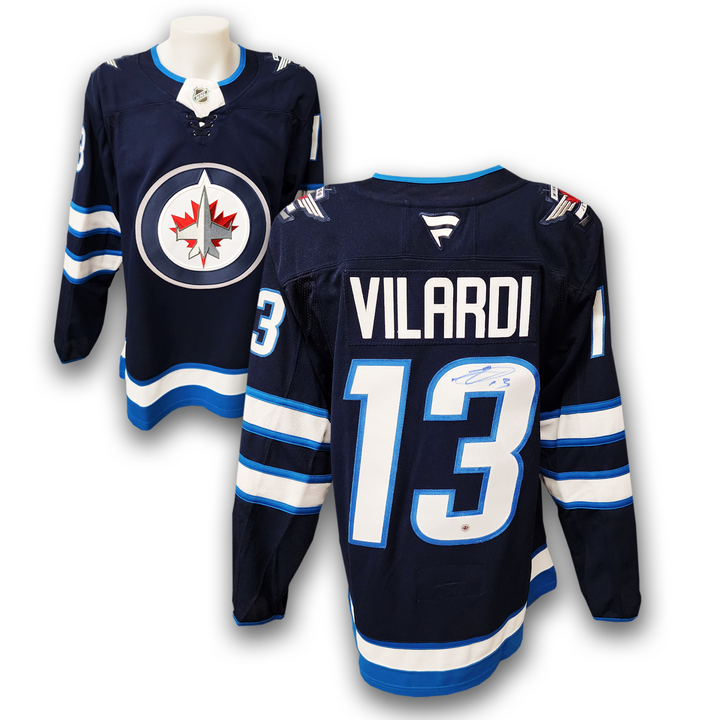 Gabriel Vilardi Autographed Winnipeg Jets Home Fanatics Premium Jersey